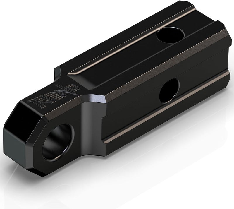 Reno Shackle Hitch Receiver, 2" Receiver Towing Mount Heavy Duty 45,000 lbs Compatible with 3/4" D-Ring Shackle for Trucks Off-Road SUV 4x4 Vehicle Towing Recovery (Aluminum, Black) - Image 1